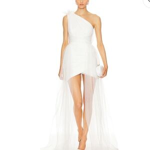 Sau Lee Sidney Dress White